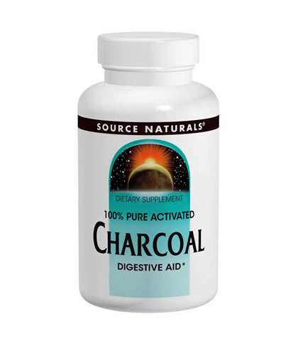 Charcoal 260 mg, Source Naturals (200 Capsules) - Click Image to Close